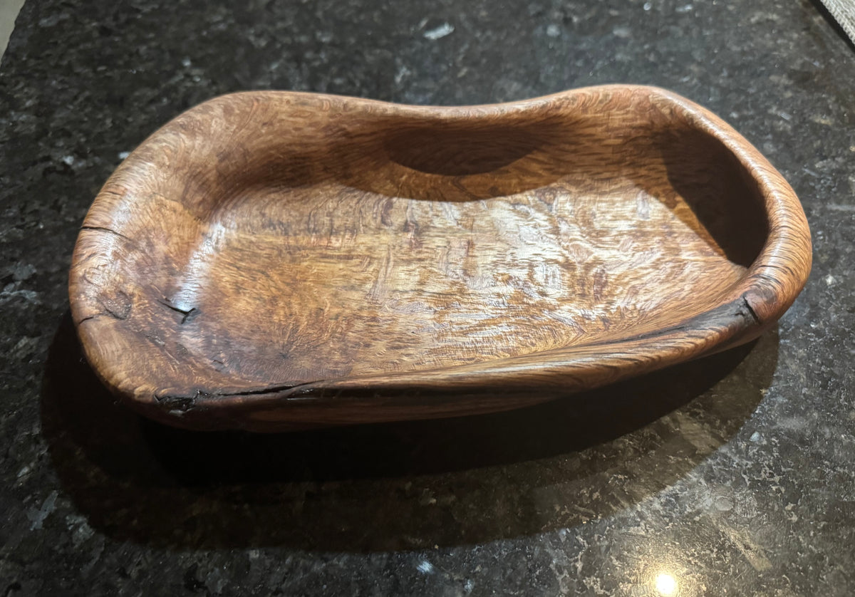 Hand carved wooden bowl