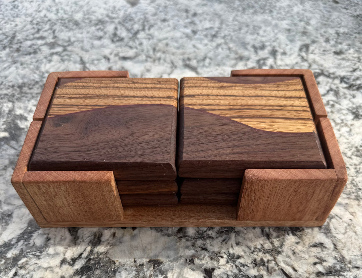 Exotic wood coasters